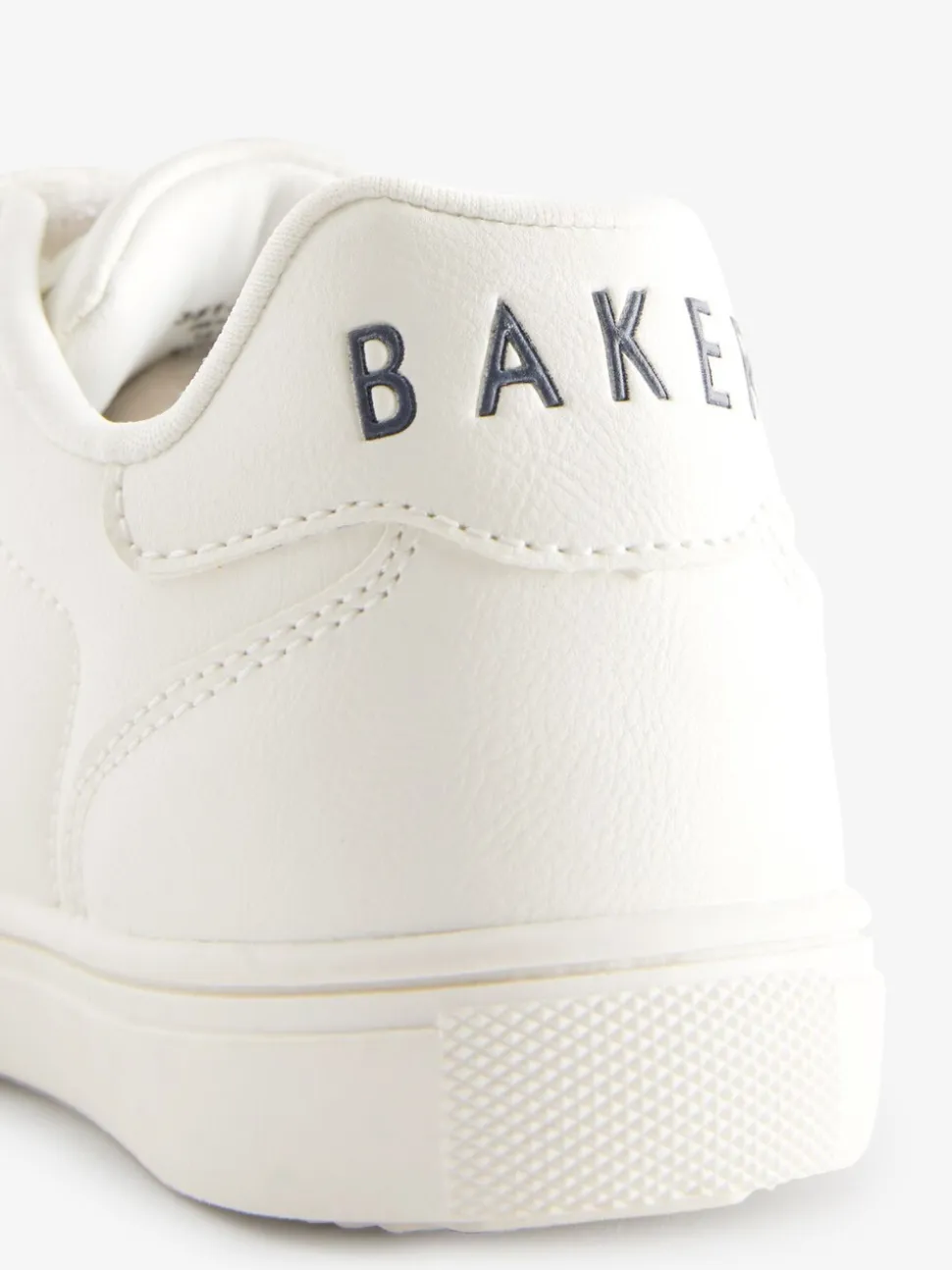 Wit/blauw - Baker by Ted Baker sneakers met logobies voor jongens