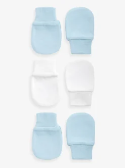 Wit/blauw - Set van 3 antikrabwantjes