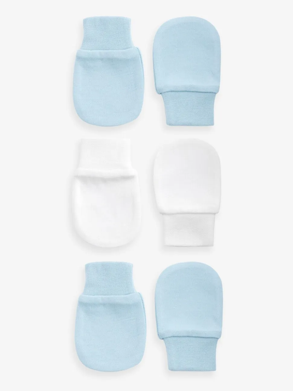 Wit/blauw - Set van 3 antikrabwantjes