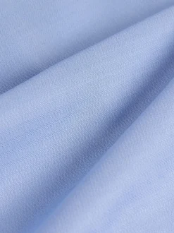 Wit/blauw - Slim Fit Easy Care Textured Single Cuff Smart Shirts 3 Pack