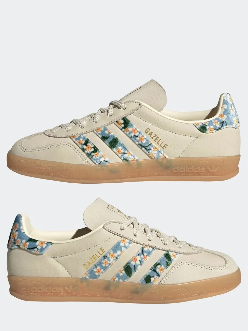 Wit/goud - adidas Originals - Gazelle sneakers voor binnen