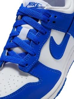 Wit/Hyper Royal Blue - Nike Junior Dunk Low sportschoenen