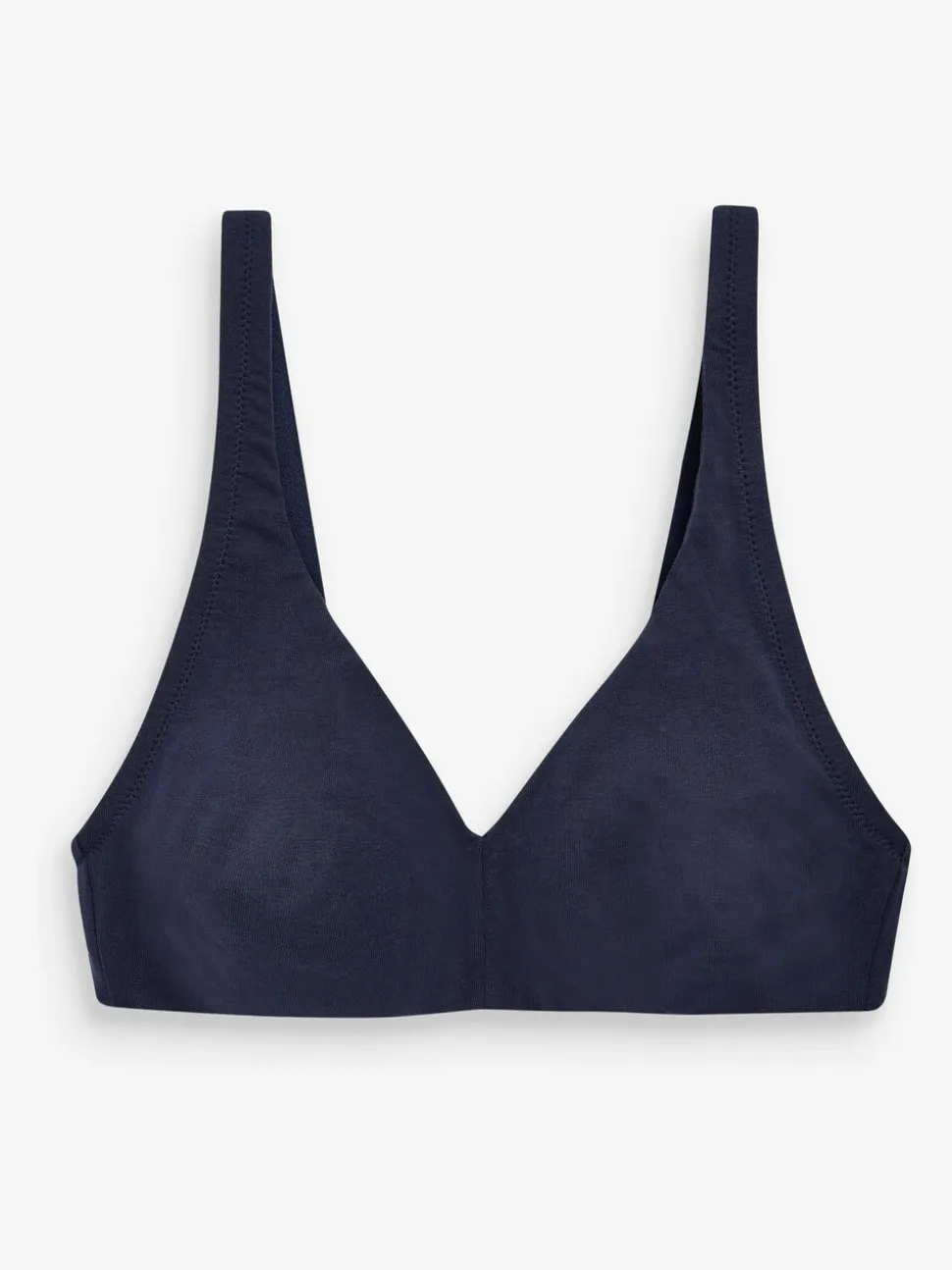 Wit/marineblauw/roze - Katoenmix ultiem comfort beha's verpakking van 3