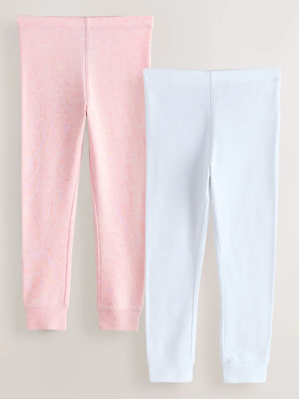 Wit/roze - Thermische leggings (2-16jaar)