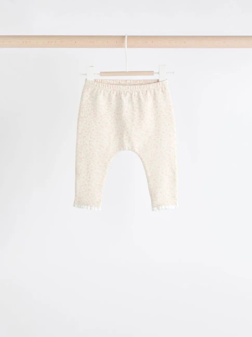 Wit/roze - Verpakking van 4 babyleggings (0 mnd -2 jr)