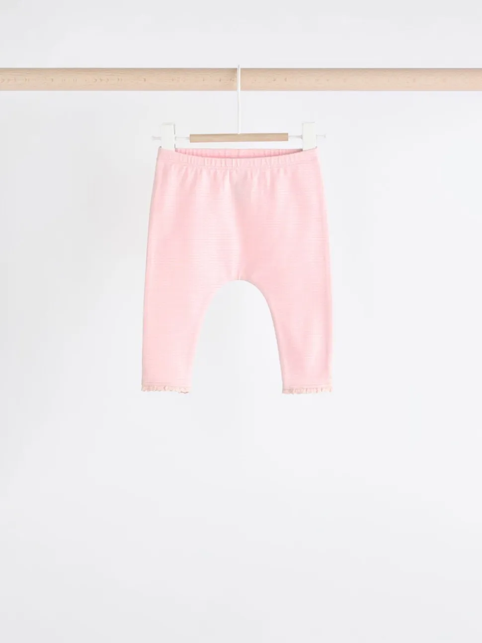Wit/roze - Verpakking van 4 babyleggings (0 mnd -2 jr)