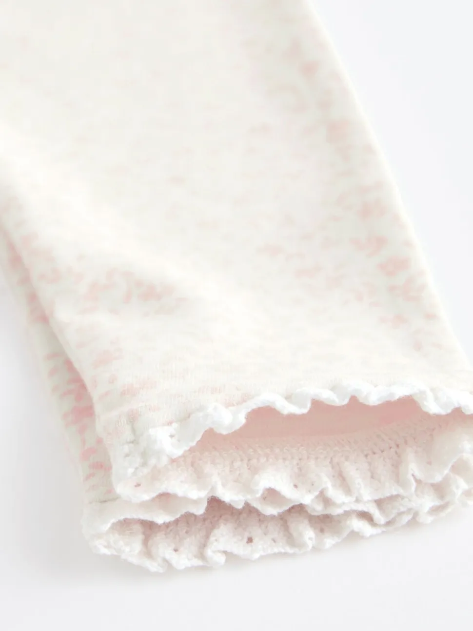 Wit/roze - Verpakking van 4 babyleggings (0 mnd -2 jr)