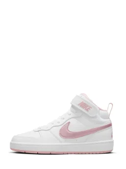 Wit-roze glazuur - Nike Court Borough Mid sneakers voor jeugd