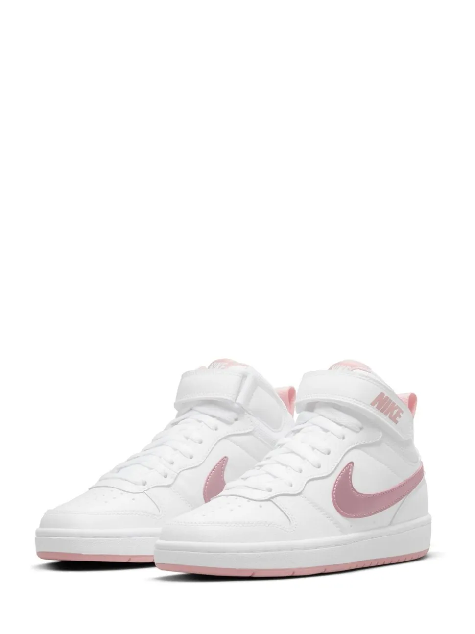 Wit-roze glazuur - Nike Court Borough Mid sneakers voor jeugd