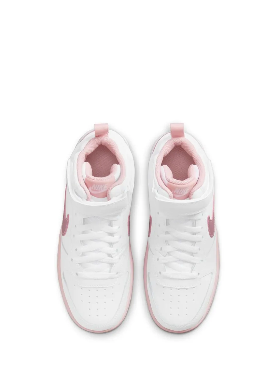 Wit-roze glazuur - Nike Court Borough Mid sneakers voor jeugd