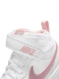 Wit-roze glazuur - Nike Court Borough Mid sneakers voor jeugd