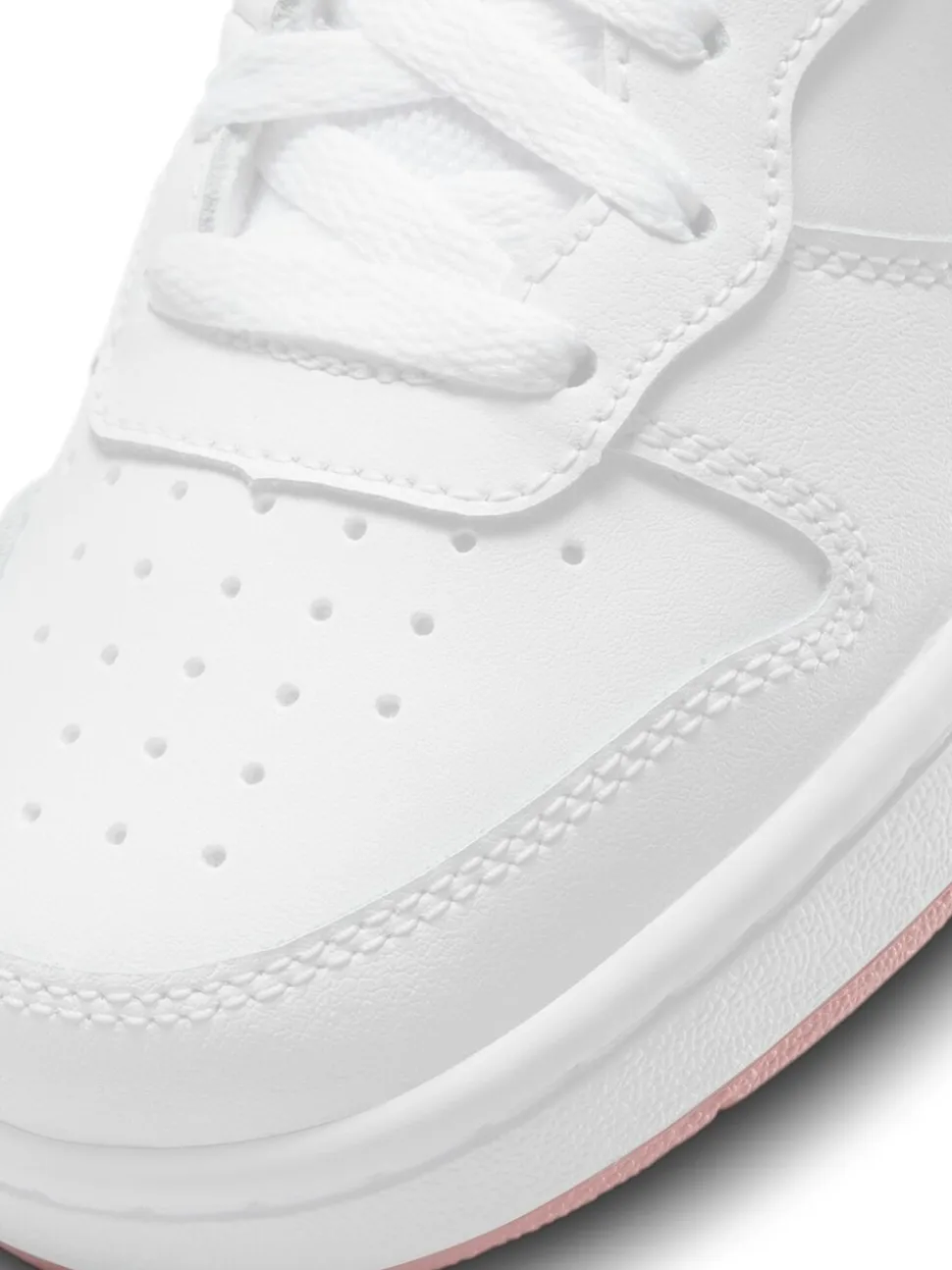 Wit-roze glazuur - Nike Court Borough Mid sneakers voor jeugd