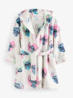 Wit/roze/blauw - Lilo & Stitch badjas (3-16jr)