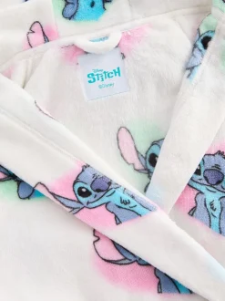 Wit/roze/blauw - Lilo & Stitch badjas (3-16jr)