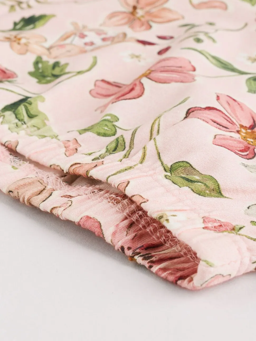 Wit/roze/konijn/bloemenprint - Set met lange mouwen en legging voor baby's (0mnd-2jr)