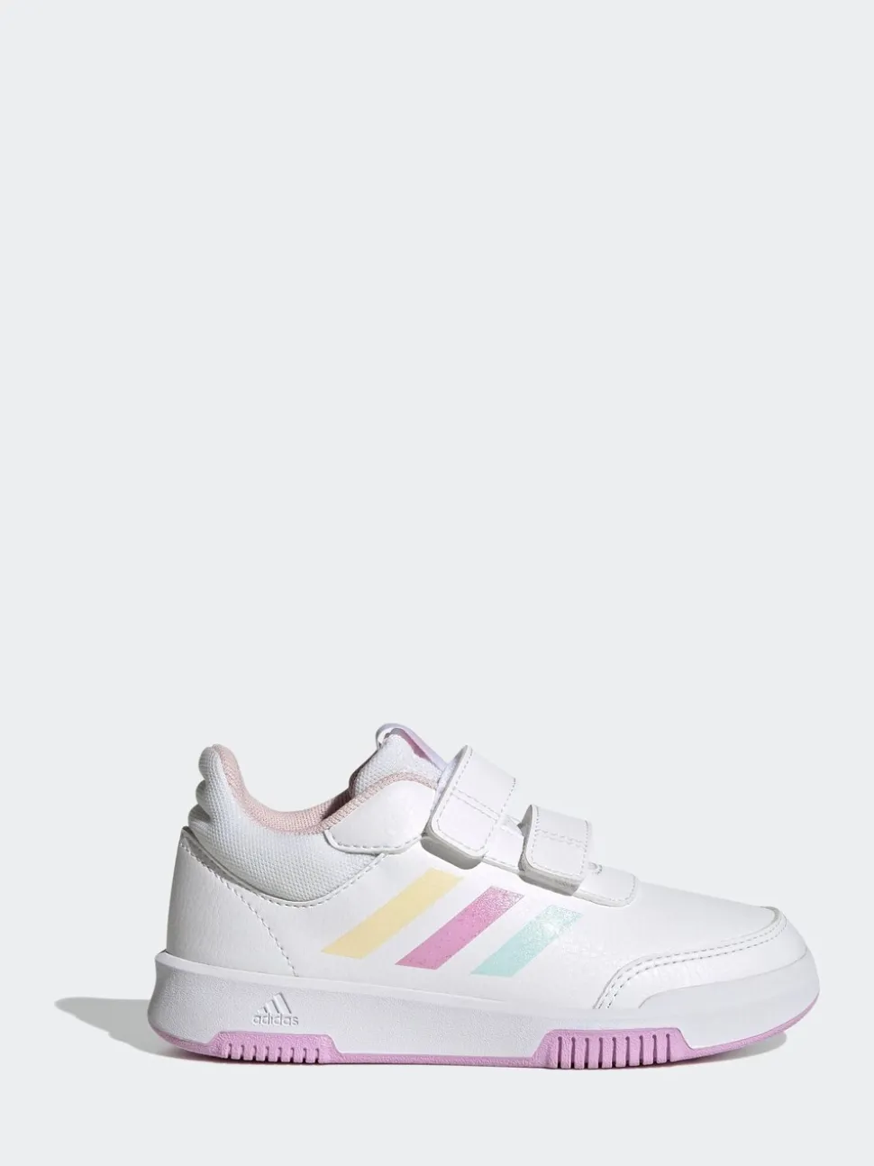 Wit/Roze/Meerkleurig - adidas Tensaur kindersneakers met klittenbandsluiting
