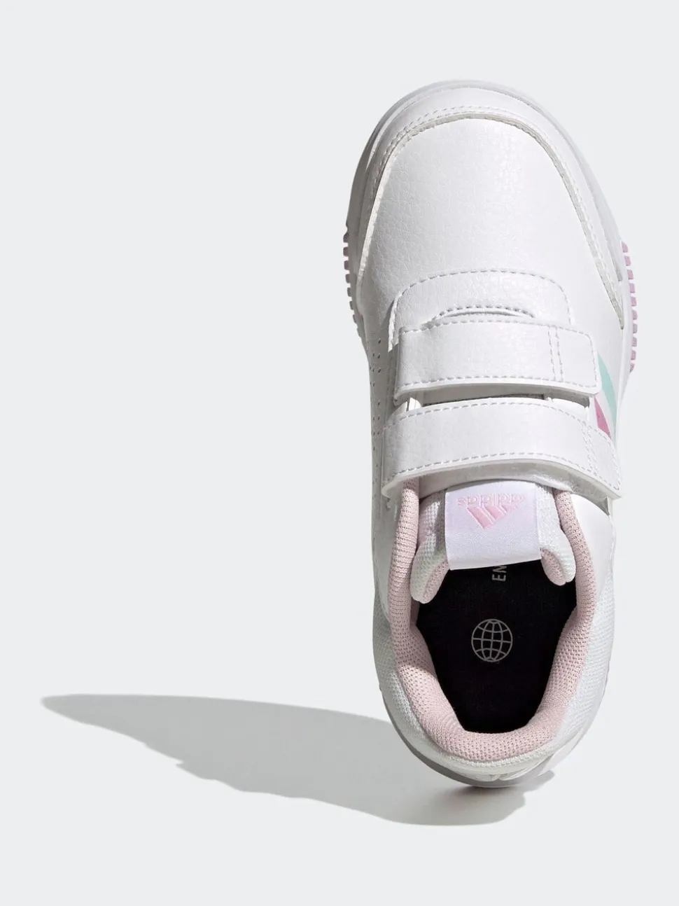Wit/Roze/Meerkleurig - adidas Tensaur kindersneakers met klittenbandsluiting