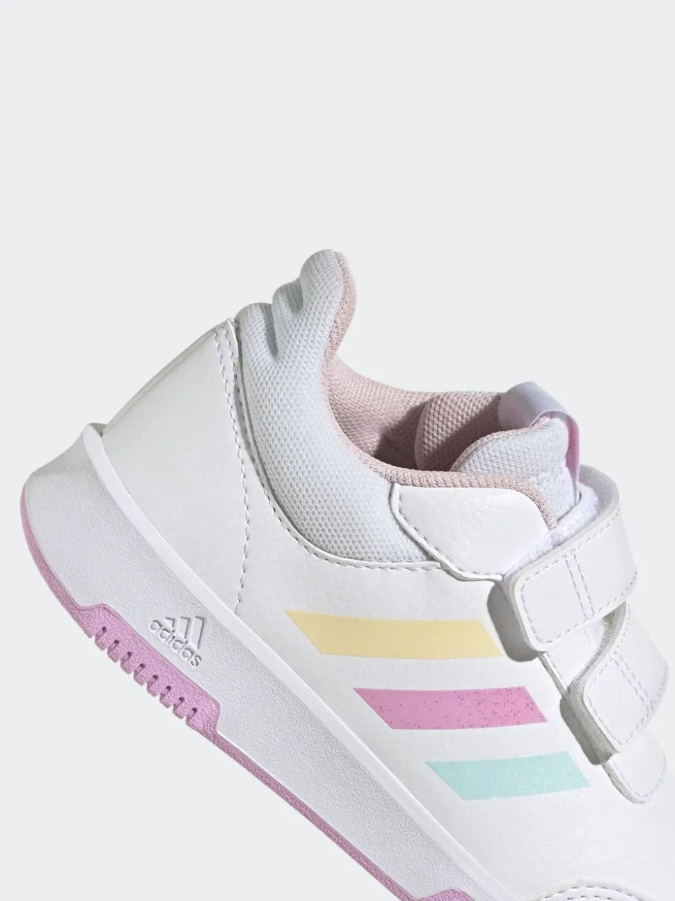 Wit/Roze/Meerkleurig - adidas Tensaur kindersneakers met klittenbandsluiting