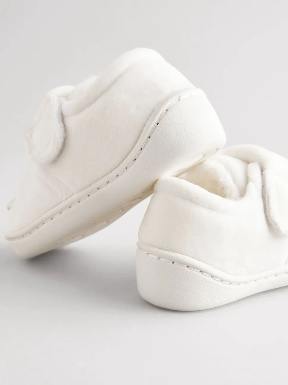 Witte feeënmuis - Gezellige pantoffels met voering en omgevende zool