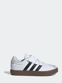 Wit/zwart - adidas Vl Court 3.0 Hook and Loop sneakers voor kinderen