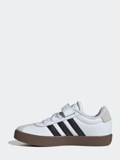 Wit/zwart - adidas Vl Court 3.0 Hook and Loop sneakers voor kinderen