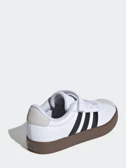 Wit/zwart - adidas Vl Court 3.0 Hook and Loop sneakers voor kinderen