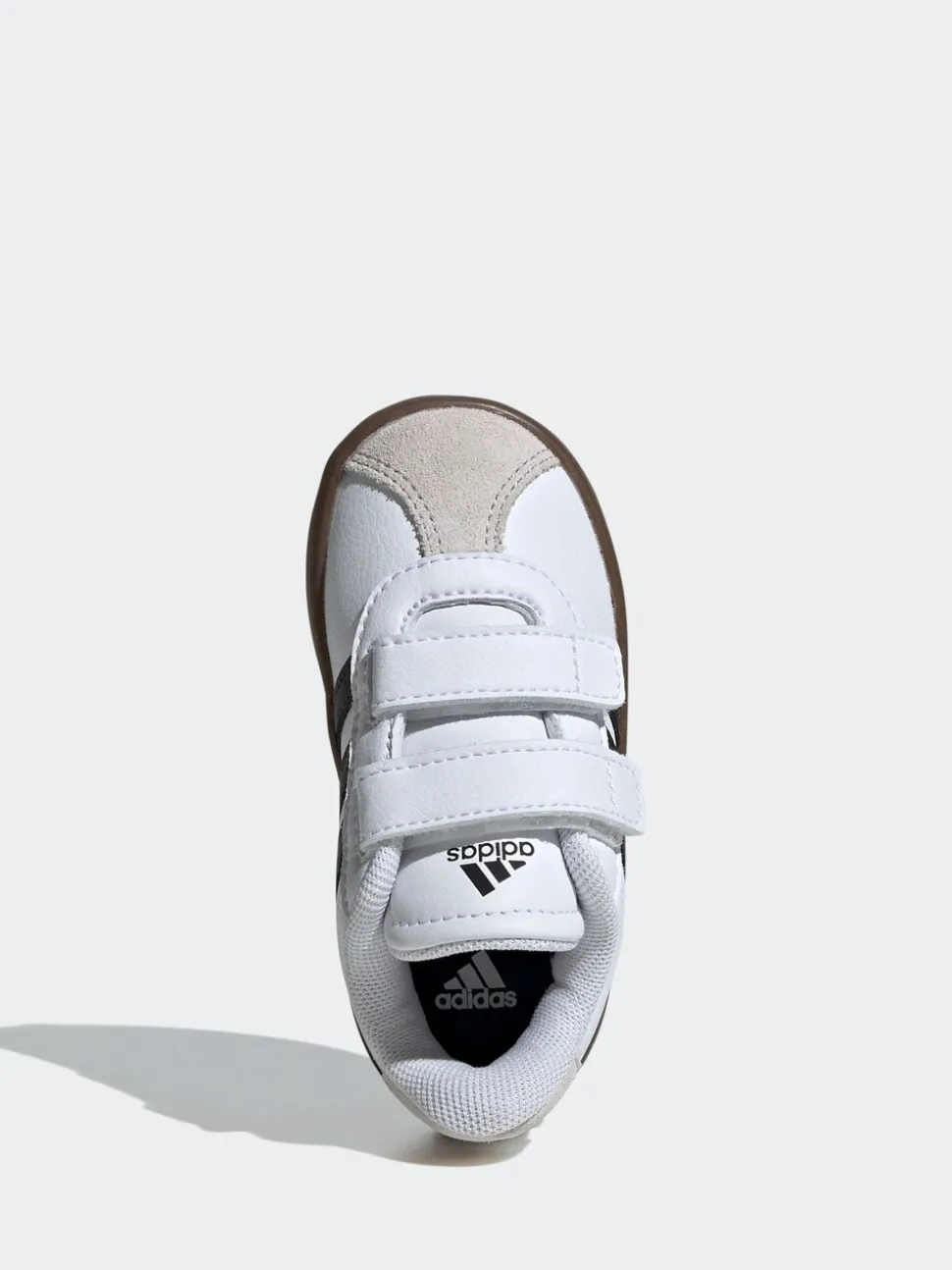 Wit/zwart - adidas Vl Court 3.0 Klittenbandsneakers voor zuigelingen