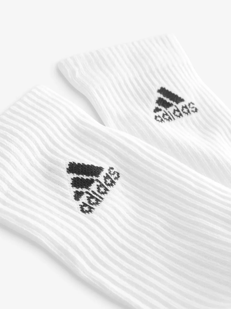 Wit/zwart - Verpakking van 6 zachte adidas crew sokken
