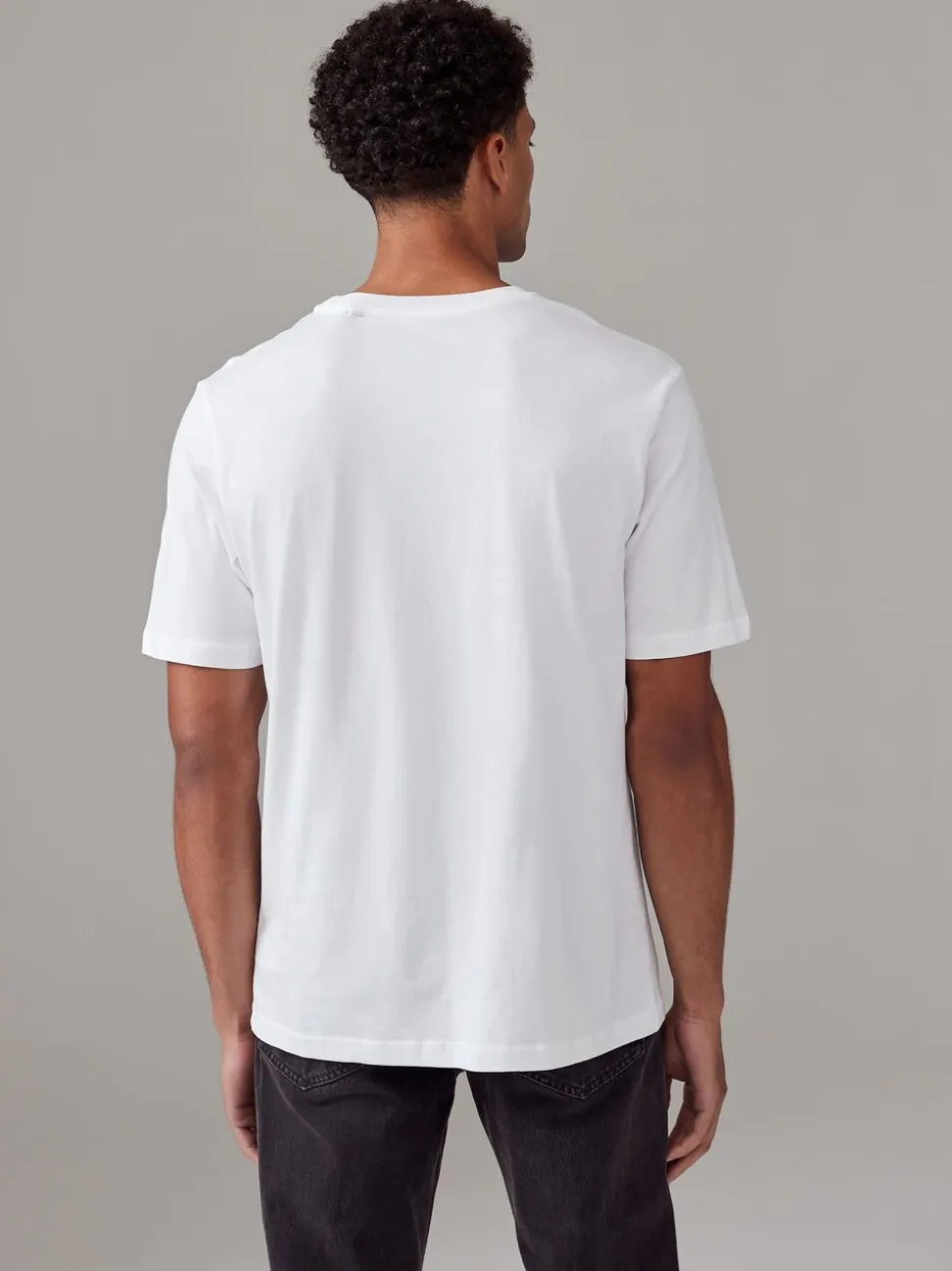 Wit/zwart/marineblauw - Normale Pasvorm - Essential katoenen T-shirts verpakking van 6