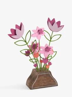 Wooden Floral Arrangement Wire Ornament
