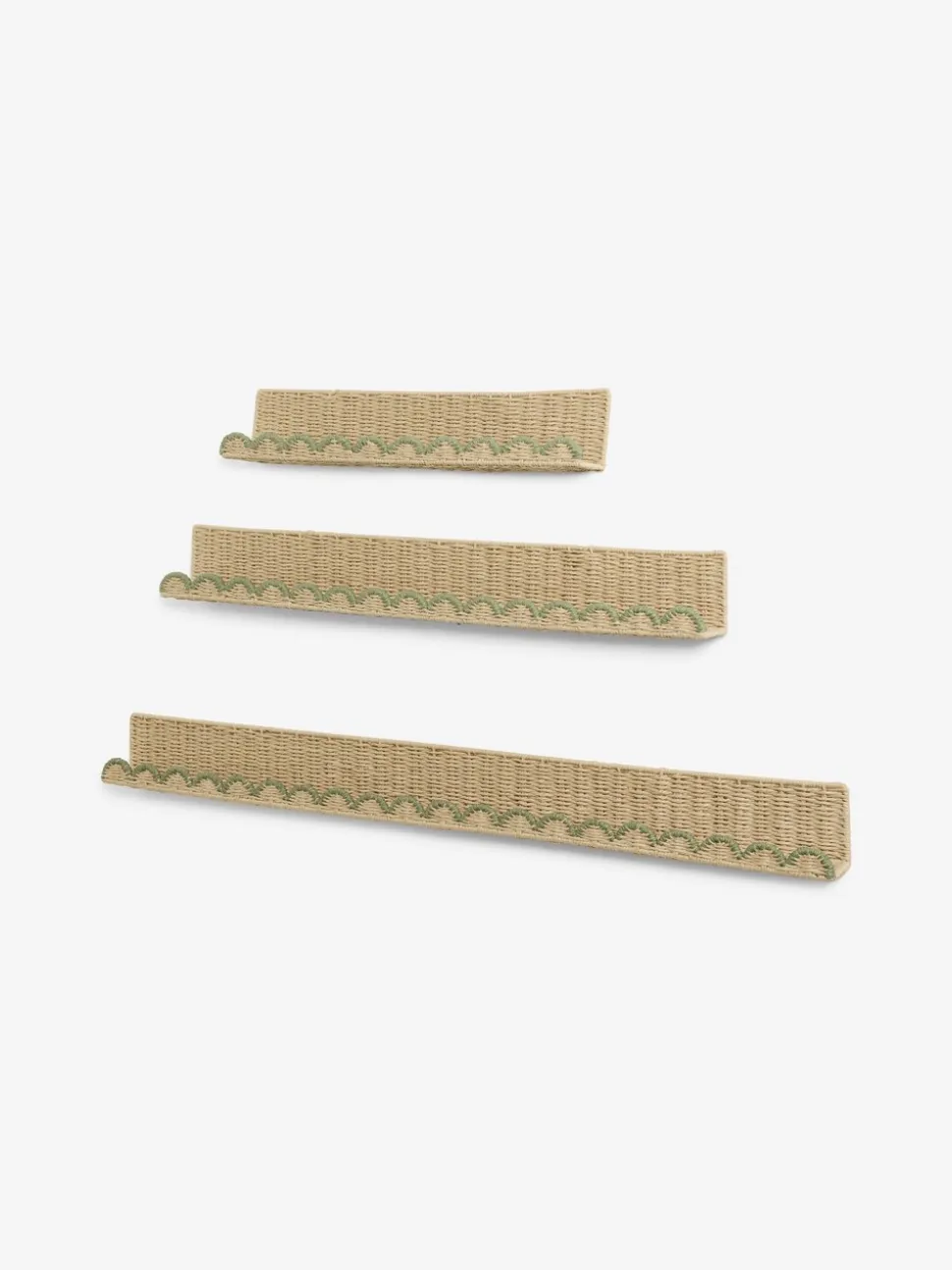 Woven Scallop Picture Shelf