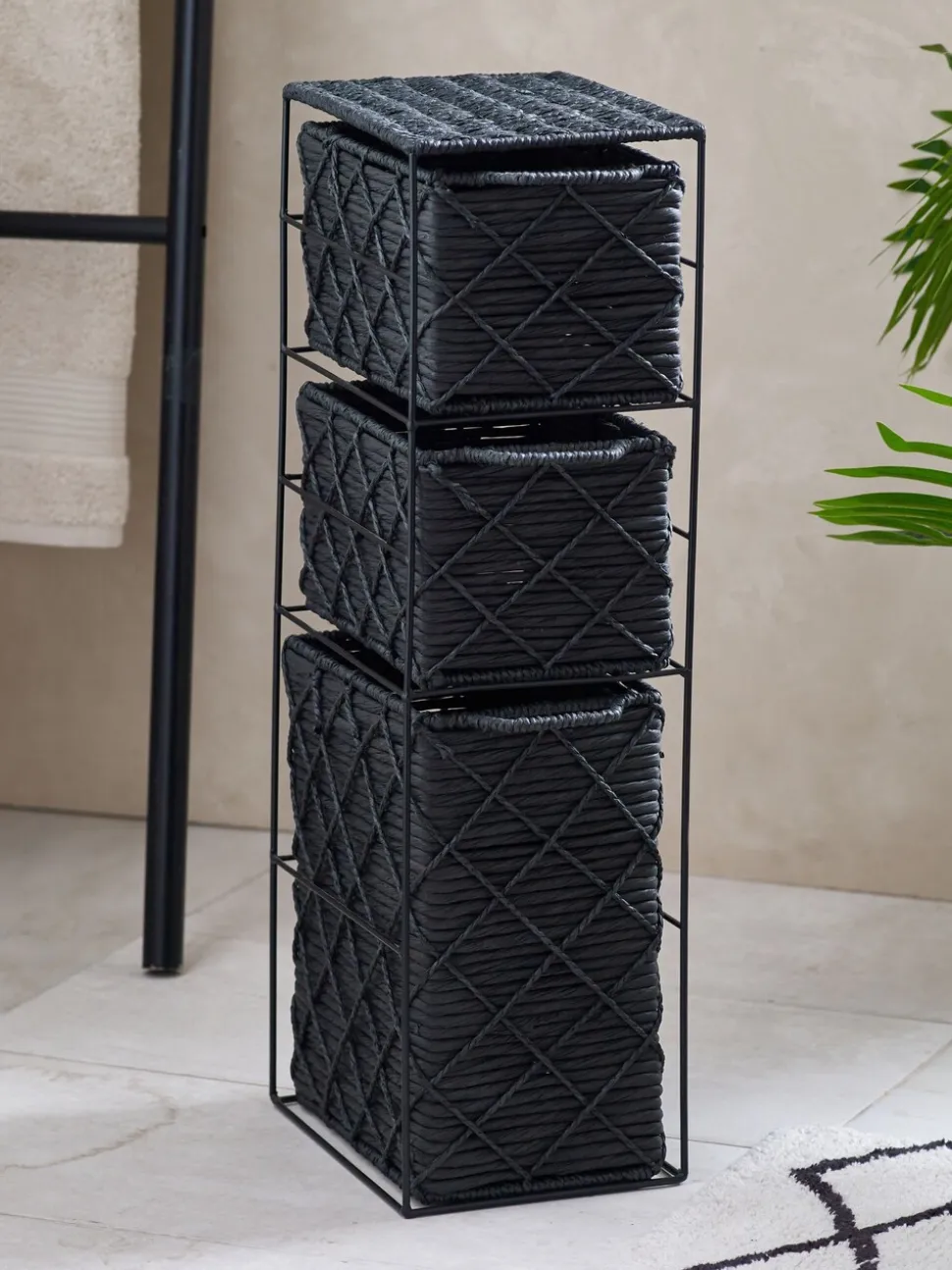 Woven Slim Storage Drawers