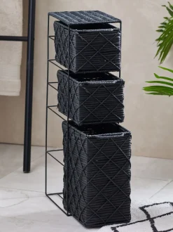Woven Slim Storage Drawers