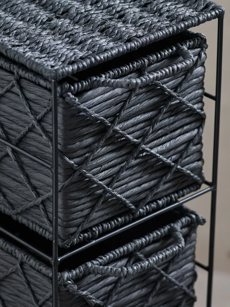 Woven Slim Storage Drawers