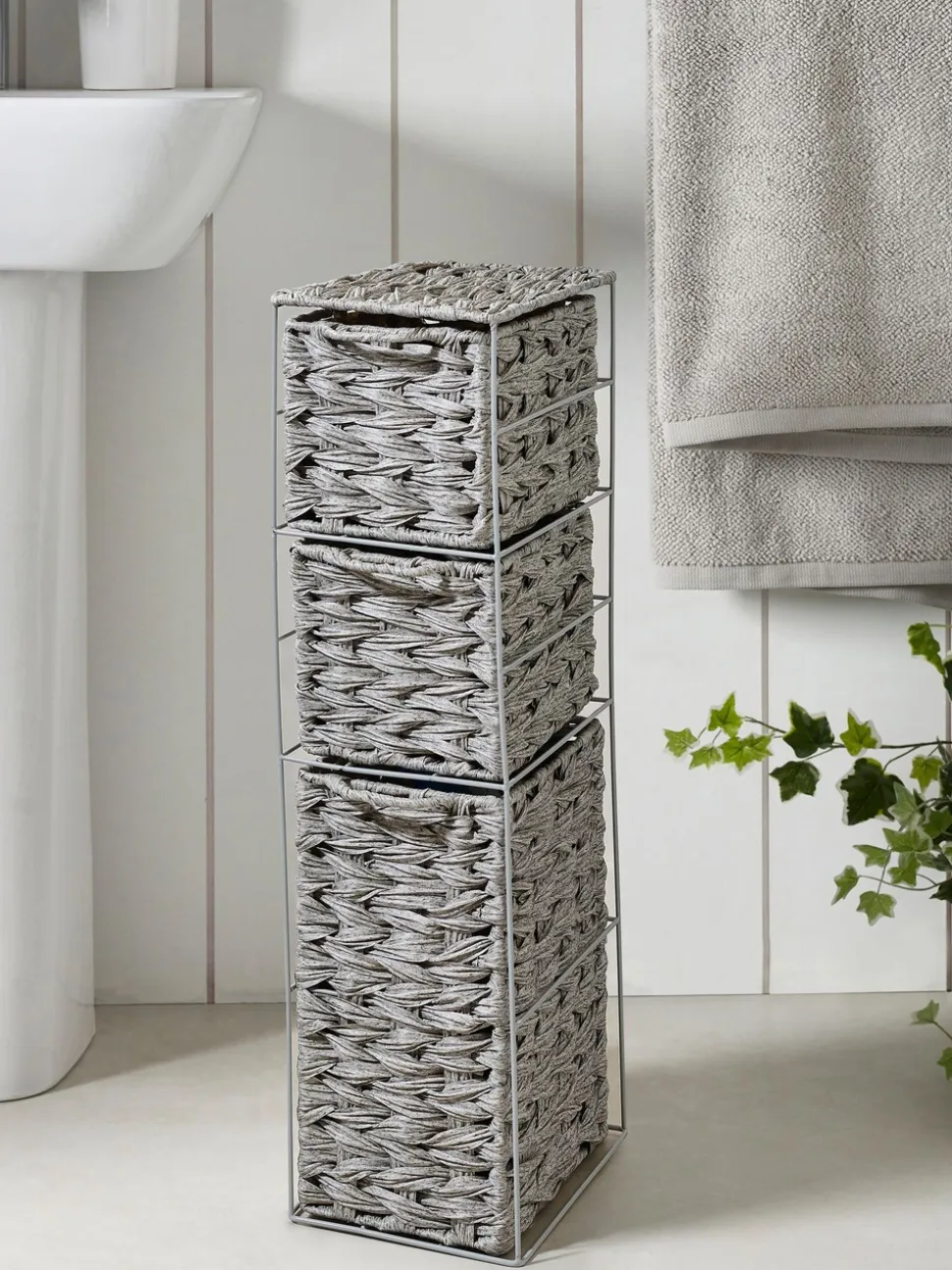 Woven Slim Storage Drawers