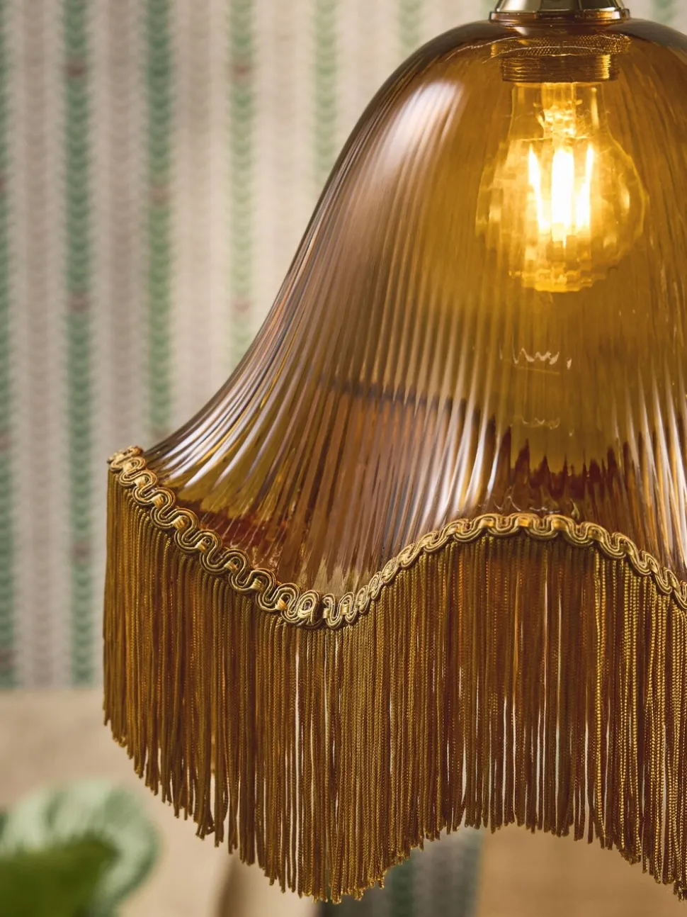 Wroxton Fringed Easy Fit Ceiling Light Shade