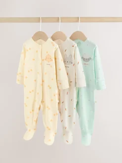 Yellow Easter Character - 3 Pack Baby slaappakken (0mnd-2jr)