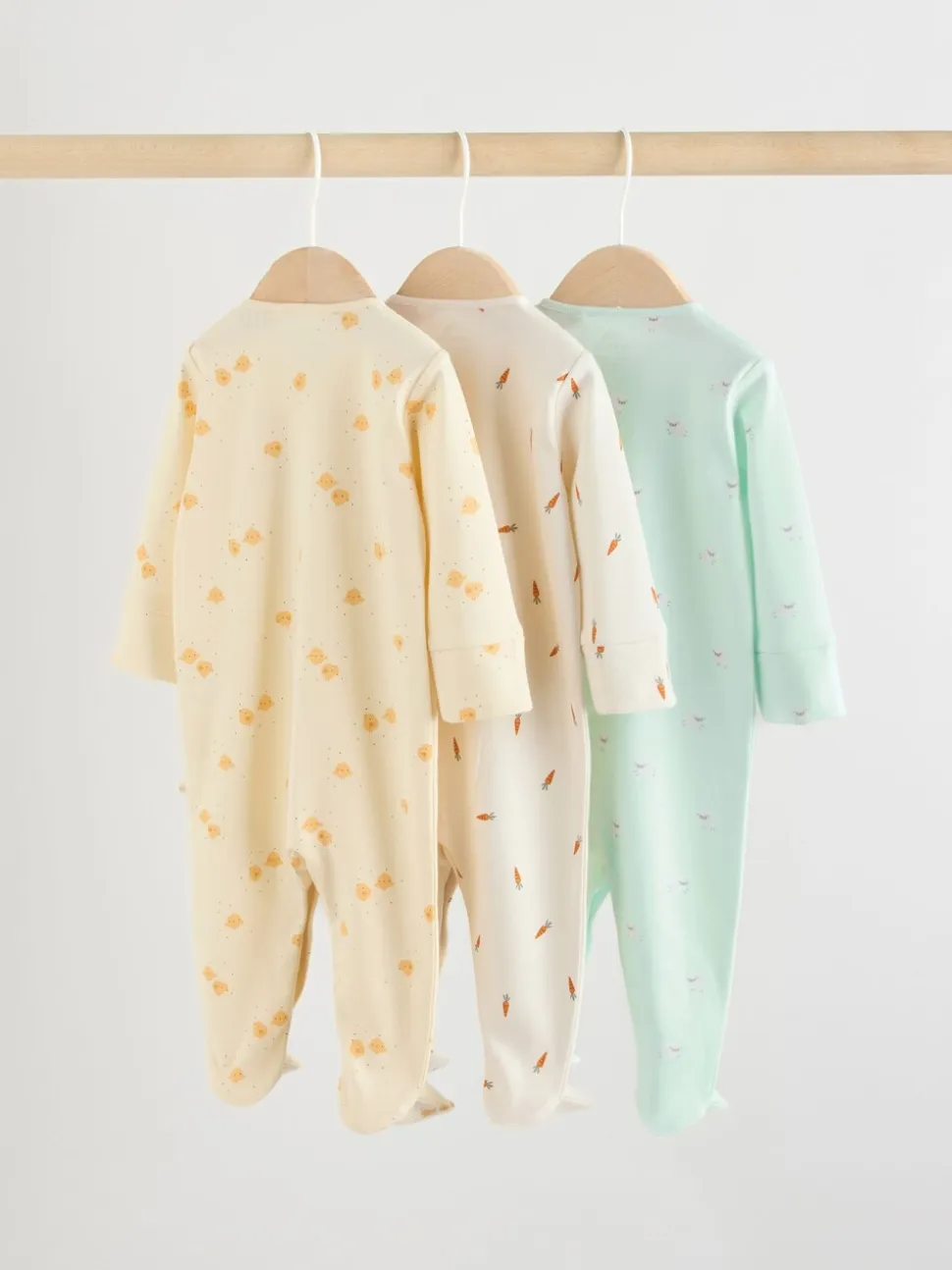Yellow Easter Character - 3 Pack Baby slaappakken (0mnd-2jr)