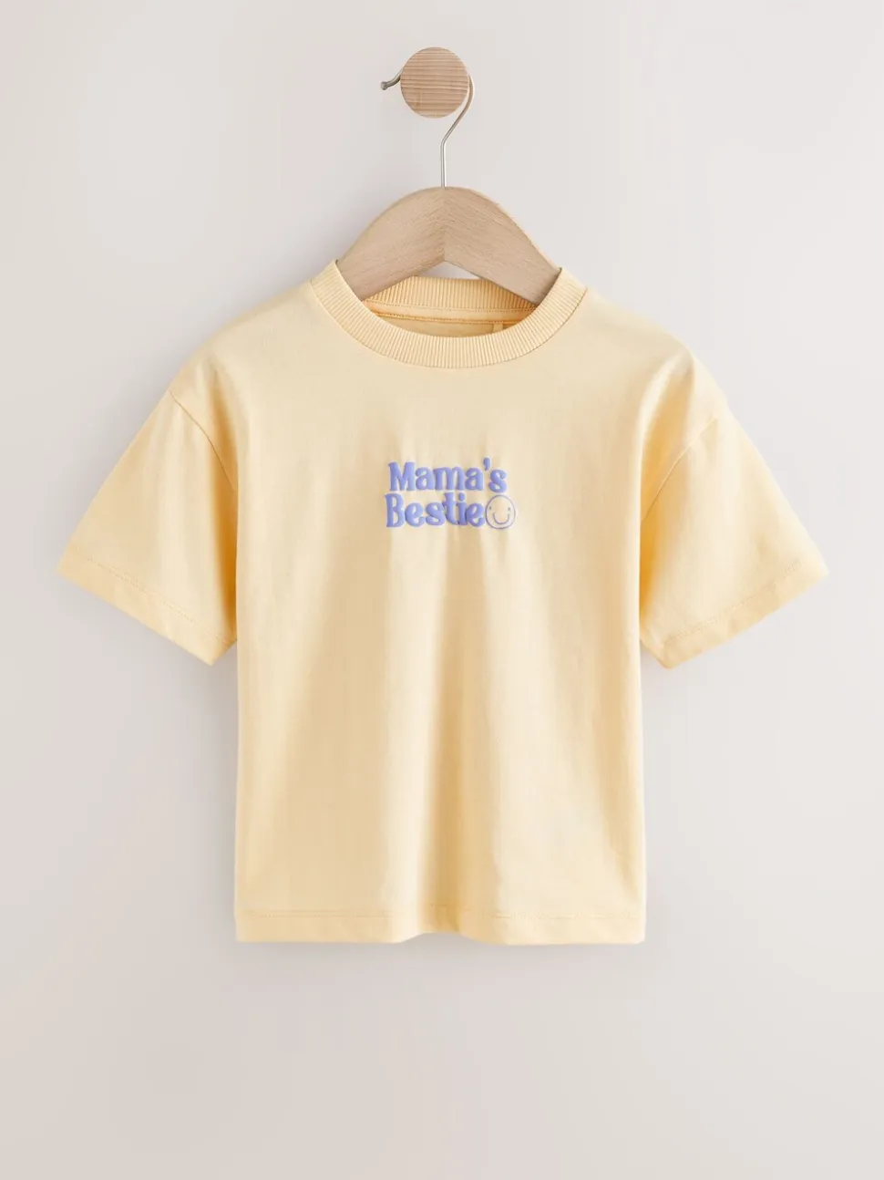 Yellow Mama's Bestie - Short Sleeve Small Graphic T-Shirt (3mths-7yrs)