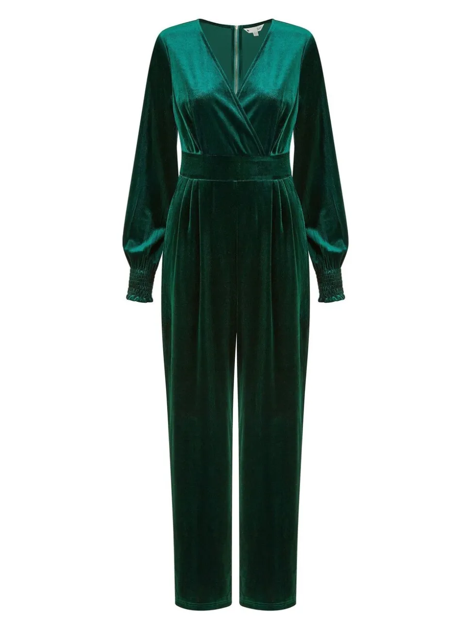 Yumi - Fluwelen jumpsuit met lange mouwen