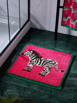 Zebra 100% katoenen badmat