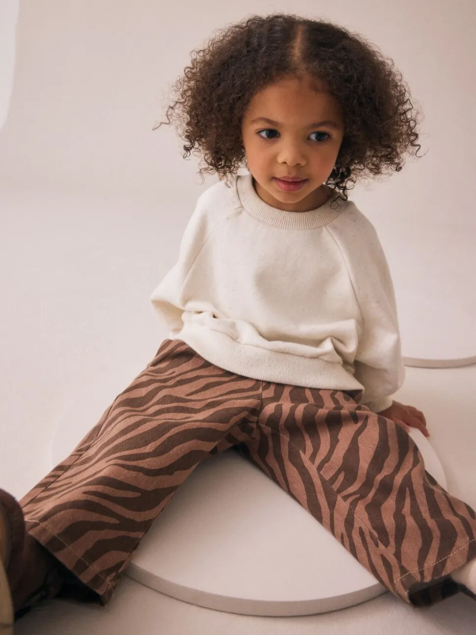 Zebraprint - Jeans met wijde pijpen (3 mnd-7 jr)
