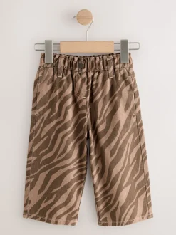 Zebraprint - Jeans met wijde pijpen (3 mnd-7 jr)