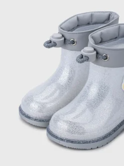 Zilver - Igor Glitter Unicorn Ankle Wellies