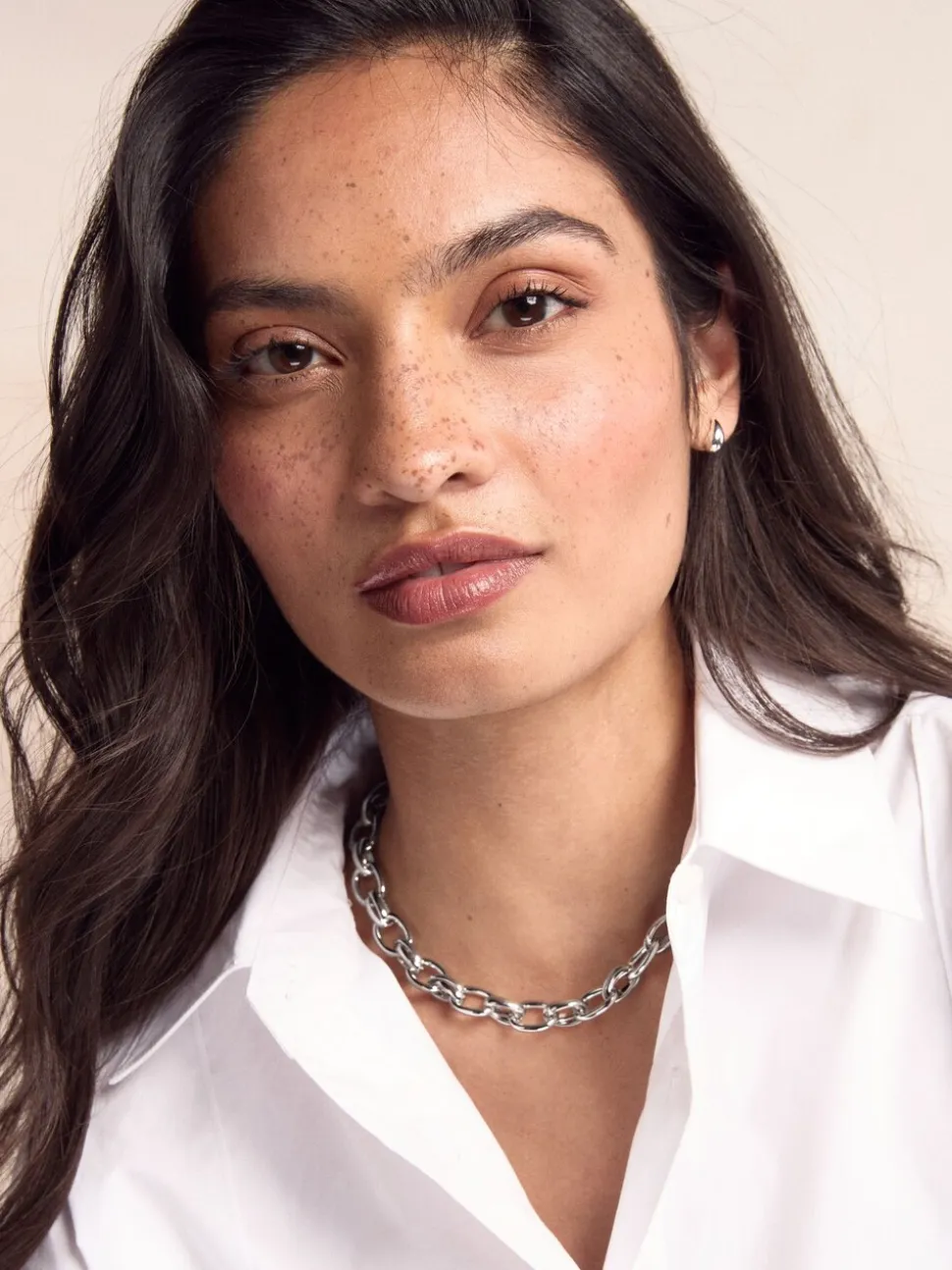 Zilverkleurig - Double Link Chunky Chain Necklace