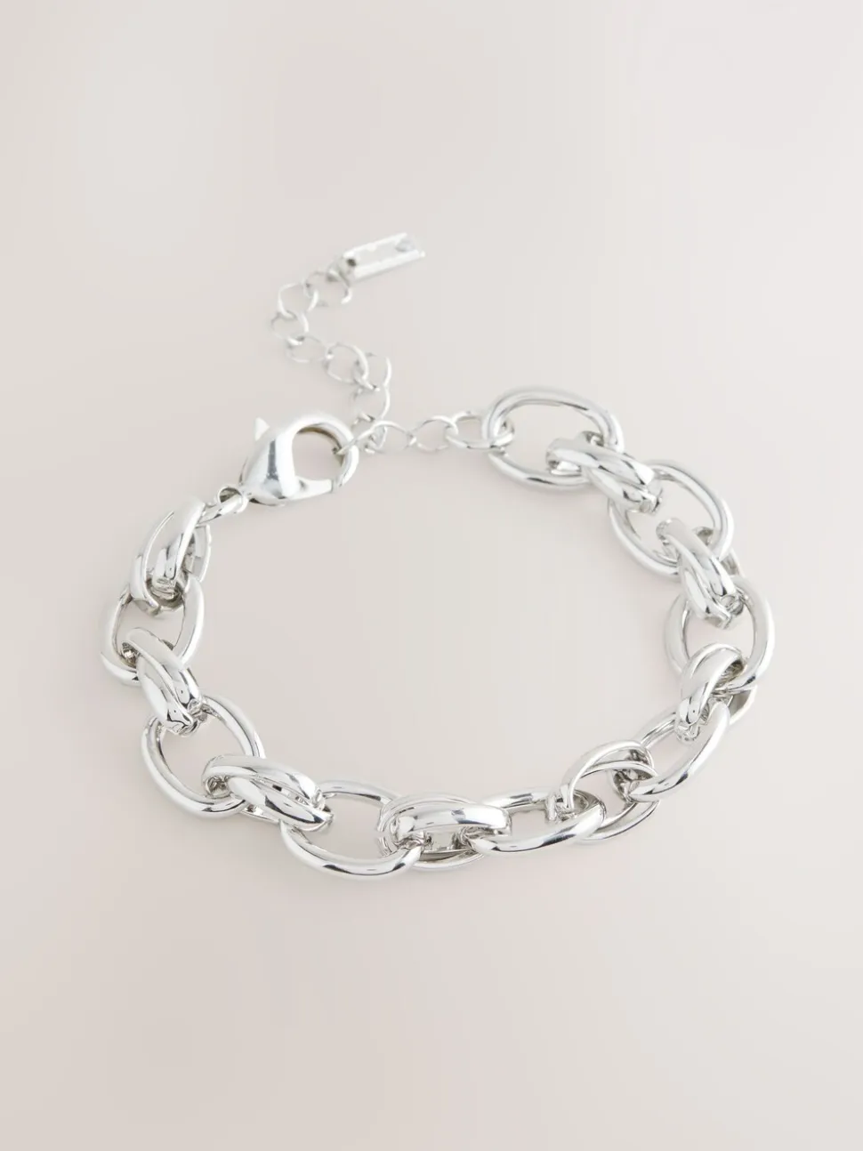 Zilverkleurig - Double Link Chunky Chain Bracelet