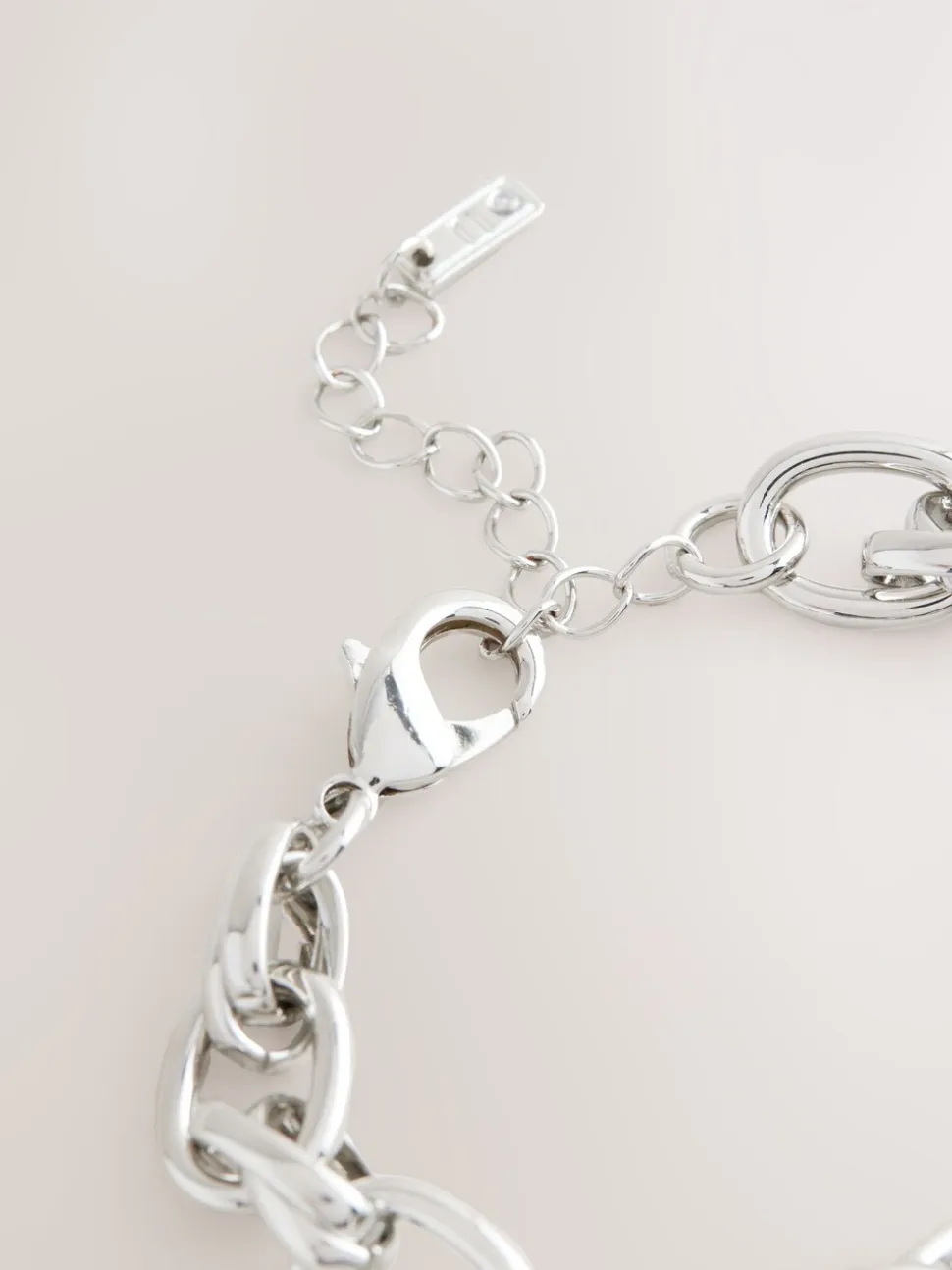 Zilverkleurig - Double Link Chunky Chain Bracelet