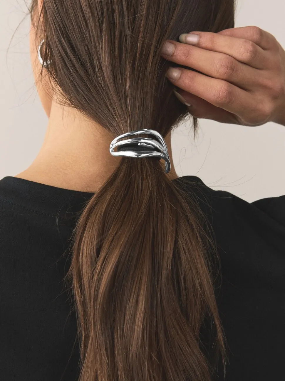 Zilverkleurig - Metal Hair Bobble