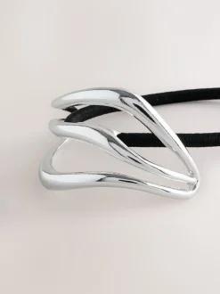 Zilverkleurig - Metal Hair Bobble
