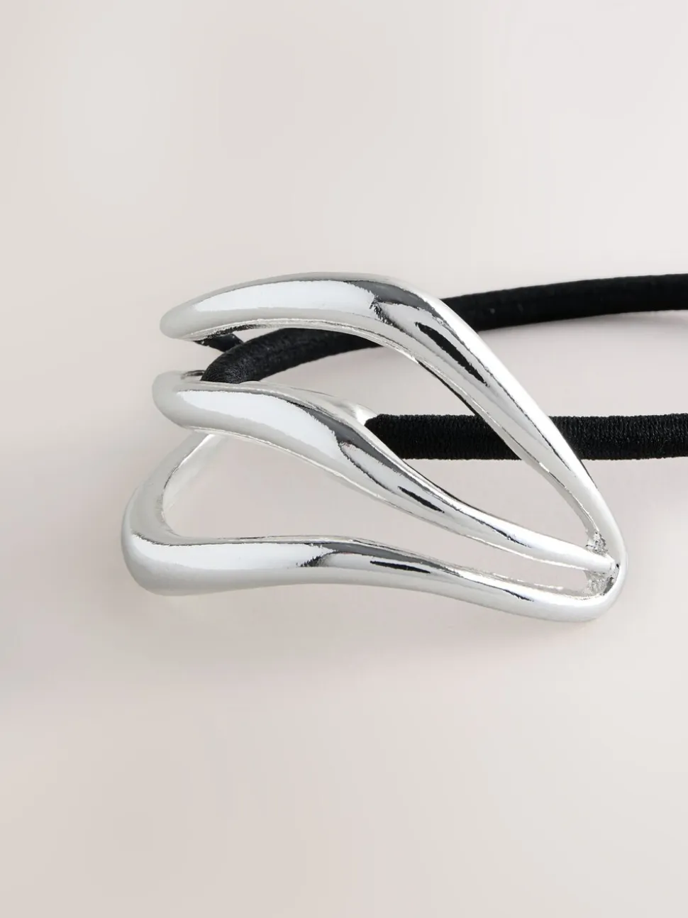 Zilverkleurig - Metal Hair Bobble